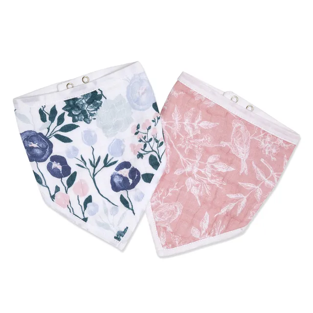 aden-anais-essentials-pack-de-2-bavoirs-bandana-en-mousseline-100-coton-imprim-f image 1