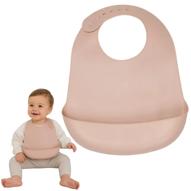 trois-kilos-sept-bavoir-r-cup-rateur-b-b-en-silicone-col-ajustable-lavable-au-la image 1