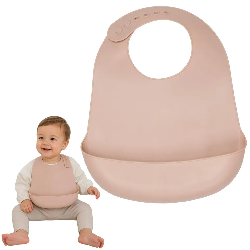 trois-kilos-sept-bavoir-r-cup-rateur-b-b-en-silicone-col-ajustable-lavable-au-la image 1