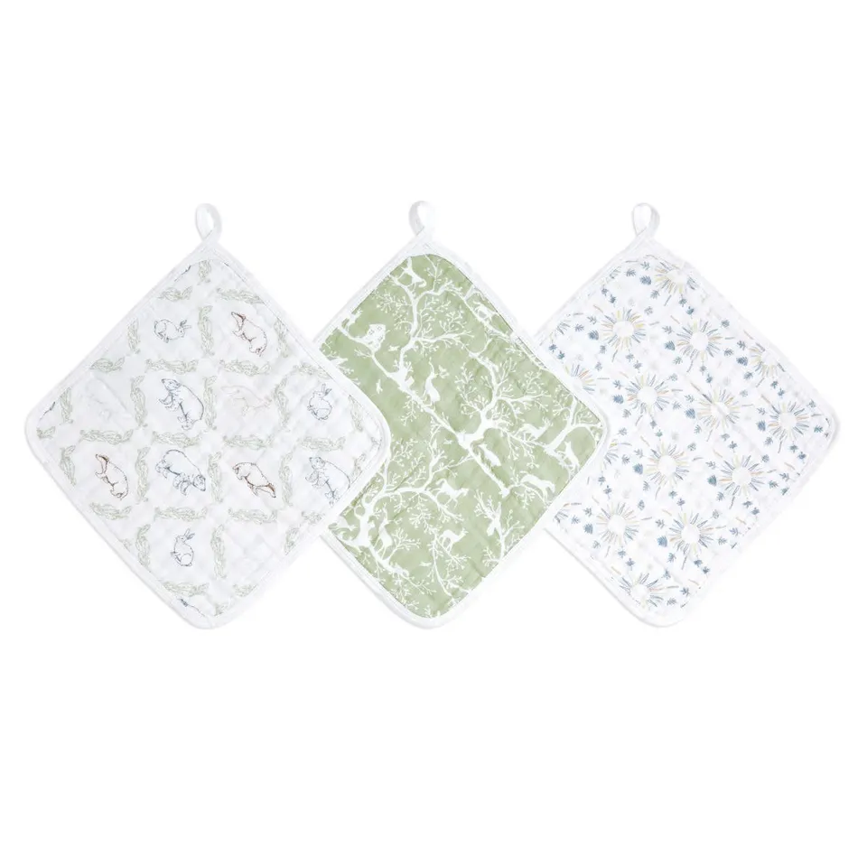 aden-anais-essentials-cotton-muslin-washcloths-3-pack-gants-de-toilette-b-b-en-m image 1