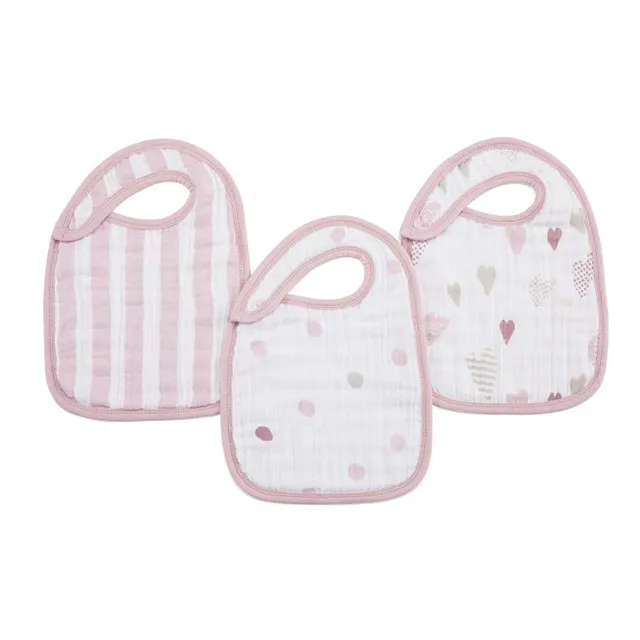 aden-anais-boutique-bavoirs-pression-en-mousseline-de-coton-100-lot-de-3-3-couch image 1