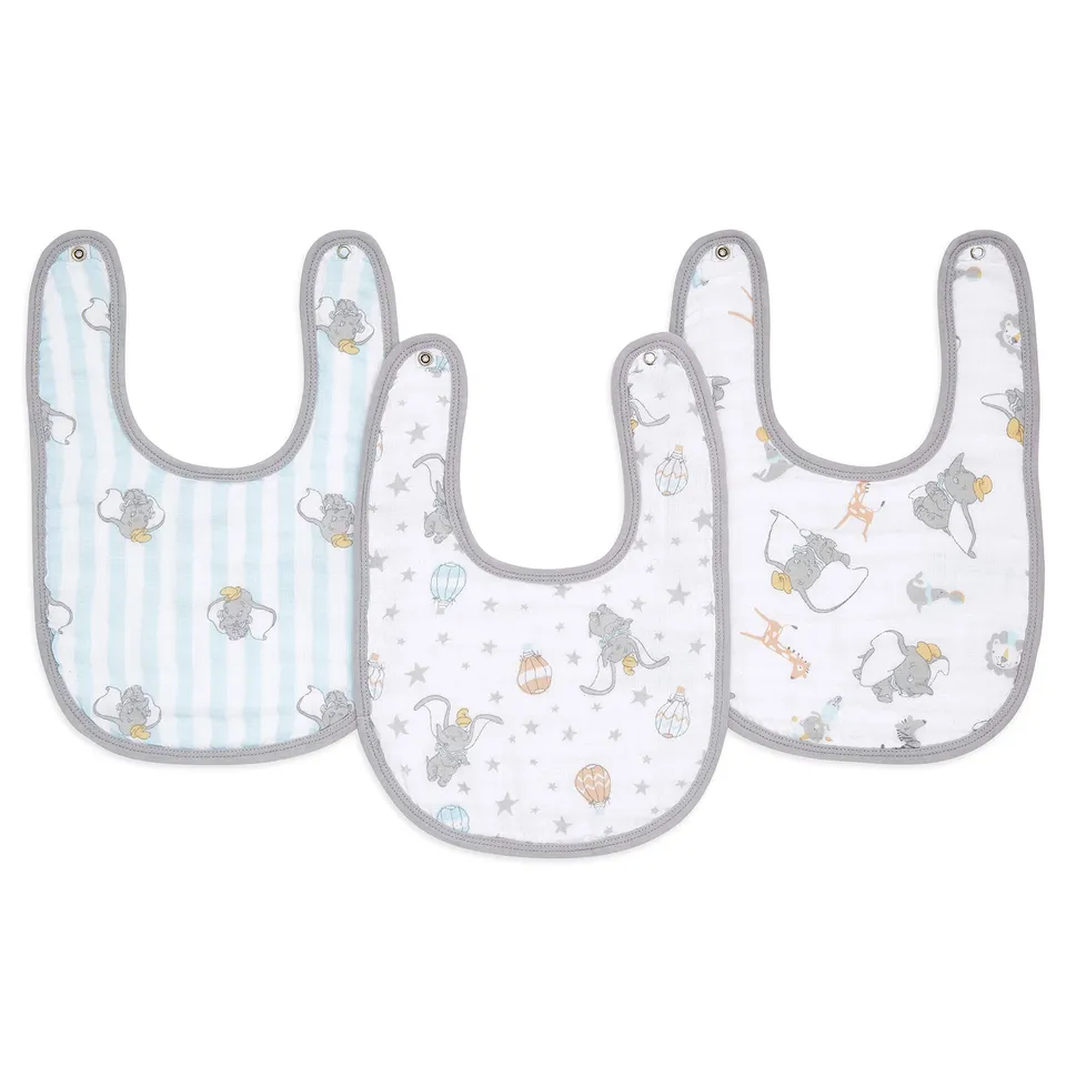 aden-anais-essentials-pack-de-3-bavoirs-boutons-pression-b-b-en-mousseline-100-c-2 image 1