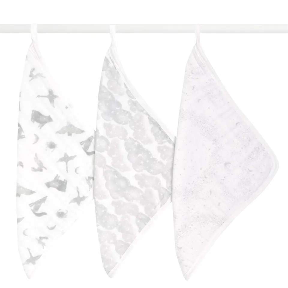 aden-anais-organic-gants-de-toilette-mousseline-coton-bio-oversized-3-pack-grand image 1