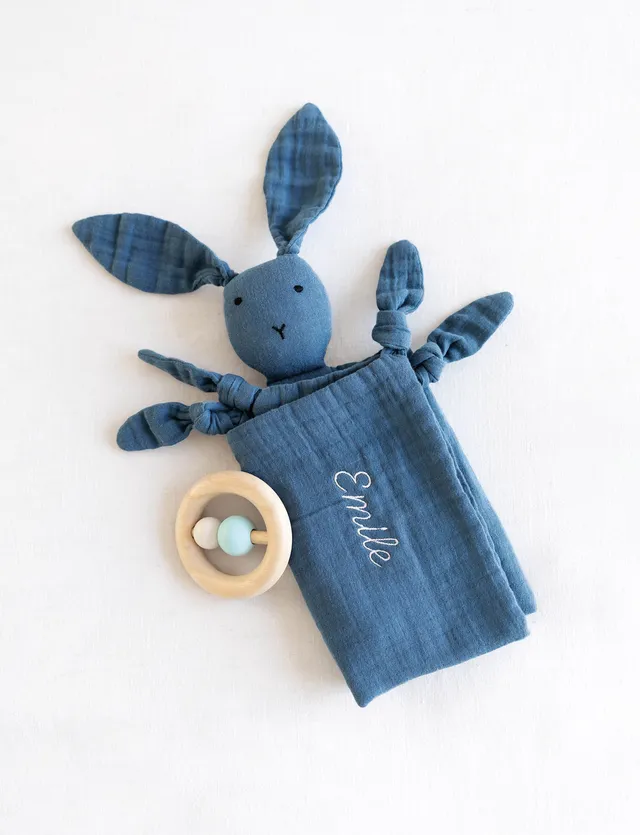 bemini-bunny-wonder-doudou-lapin-avec-attache-t-tine-ultra-doux-pour-b-b image 1