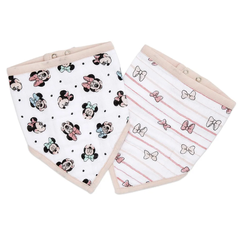 aden-anais-essentials-bavoirs-bandana-en-mousseline-100-coton-lot-de-2-imprim-mi image 1