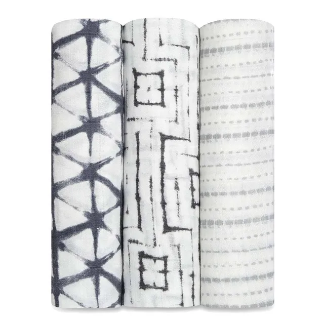 aden-anais-boutique-silky-soft-swaddle-3-pack-langes-emmaillotage-viscose-de-bam image 1