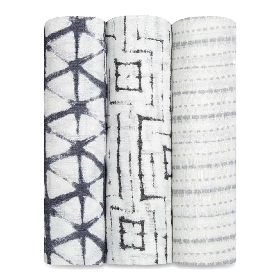 aden-anais-boutique-silky-soft-swaddle-3-pack-langes-emmaillotage-viscose-de-bam image 1