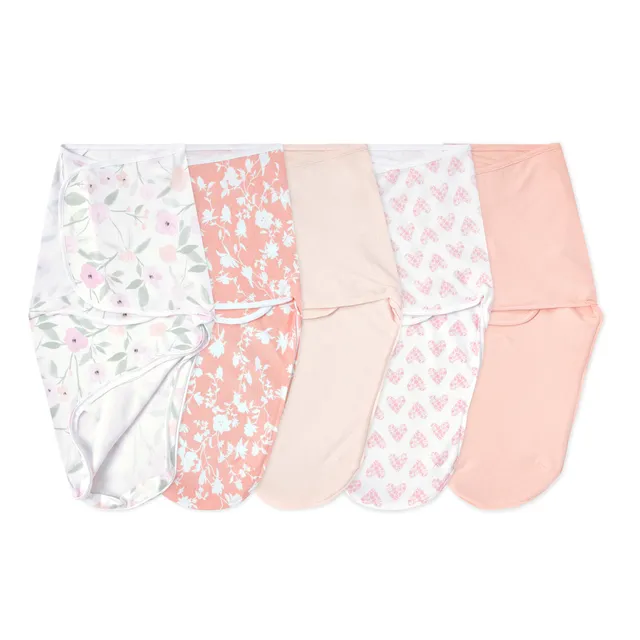 aden-anais-essentials-wrap-swaddle-quick-change-lot-de-5-emmaillotages-fermeture image 1