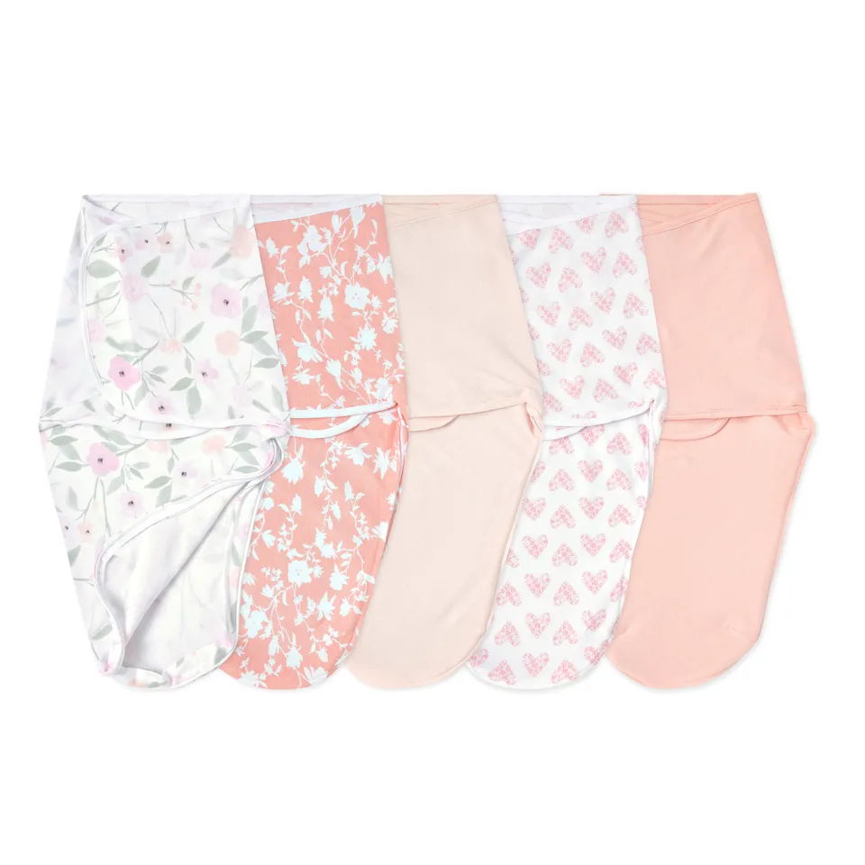 aden-anais-essentials-wrap-swaddle-quick-change-lot-de-5-emmaillotages-fermeture image 1