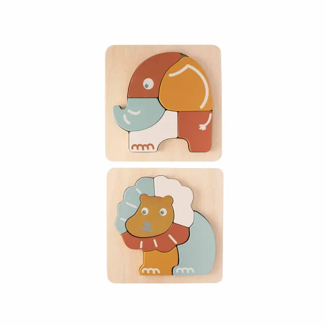 trois-kilos-sept-lot-de-2-puzzles-b-b-en-bois-veil-b-b-5-et-6-pi-ces-14-14-cm image 1