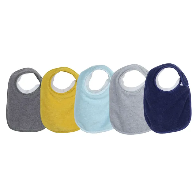 trois-kilos-sept-lot-de-5-bavoirs-naissance-bib-up-col-silicone-souple-sans-bpa- image 1