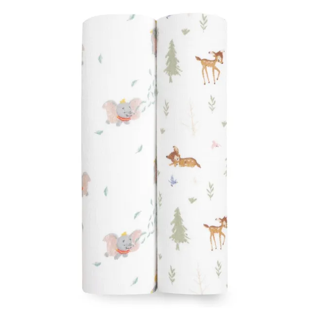 aden-anais-disney-essentials-cotton-muslin-swaddle-2-pack-langes-emmaillotage-mo image 1