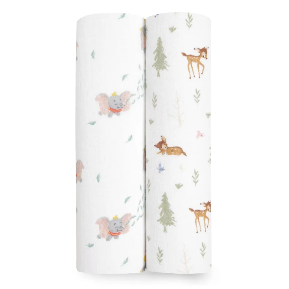 aden-anais-disney-essentials-cotton-muslin-swaddle-2-pack-langes-emmaillotage-mo image 1