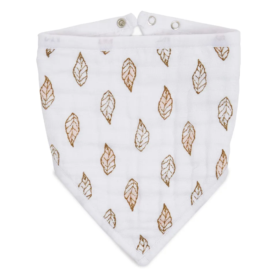aden-anais-bavoir-bandana-b-b-en-mousseline-100-coton-boutons-r-glables-0-36-moi image 1
