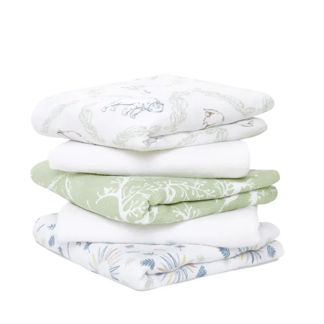aden-anais-essentials-carr-s-mousseline-musy-squares-5-pack-coton-100-multi-usag image 1