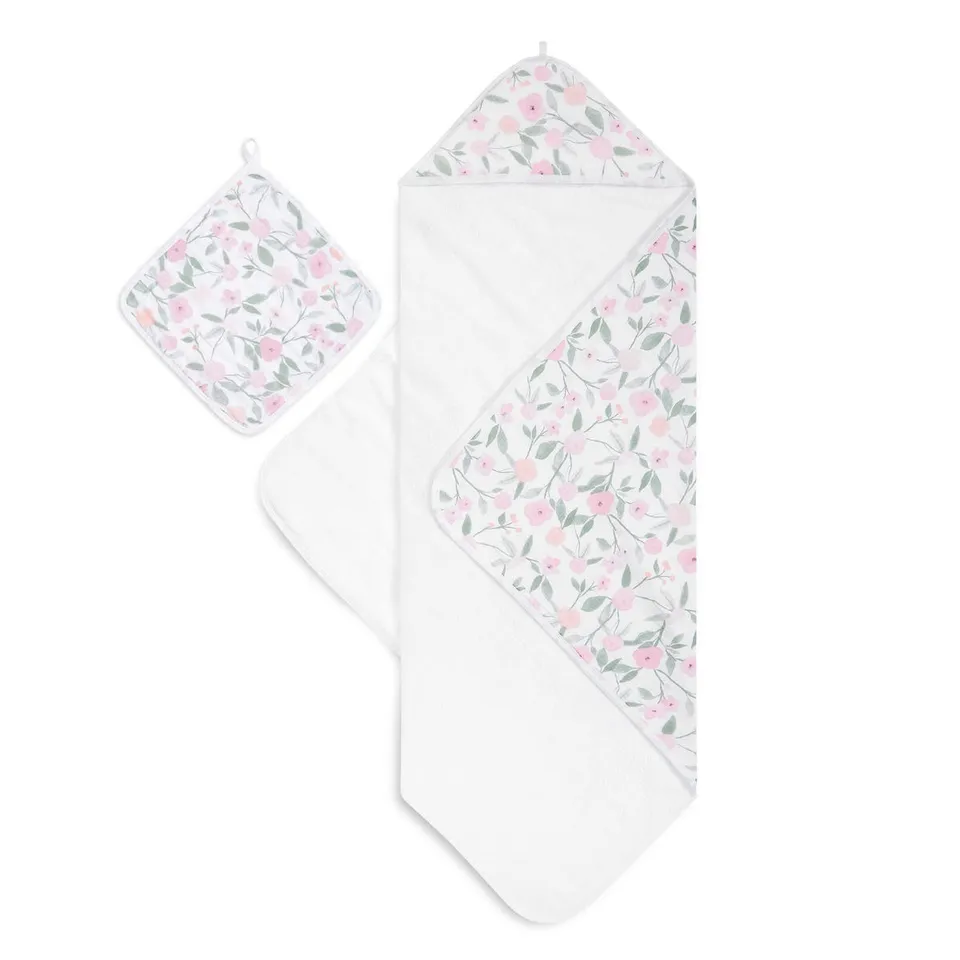aden-anais-boutique-towel-washcloth-set-serviette-capuche-100-coton-mousseline-o image 1