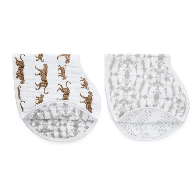 aden-anais-bavoirs-burpy-100-coton-muslin-bavoir-d-paule-2-en-1-4-paisseurs-mode image 1