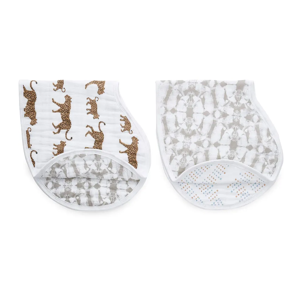 aden-anais-bavoirs-burpy-100-coton-muslin-bavoir-d-paule-2-en-1-4-paisseurs-mode image 1