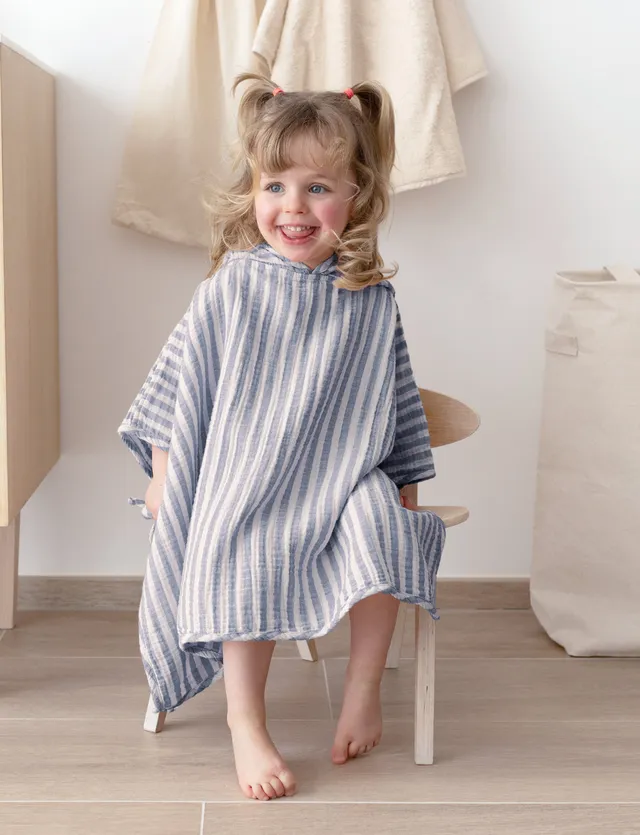 bemini-poncho-gaze-de-coton-wonder-poncho-de-bain-b-b-capuche-100-coton-double-g image 1