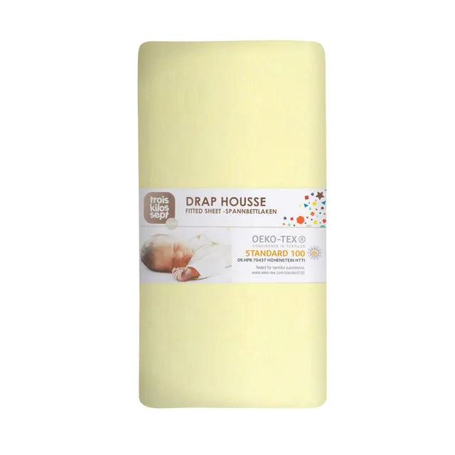 trois-kilos-sept-drap-housse-b-b-70x140-cm-jersey-100-coton-oeko-tex-coloris-jau image 1