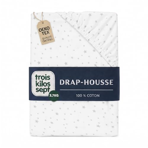trois-kilos-sept-drap-housse-b-b-70x140-cm-100-coton-jersey-oeko-tex-blanc-toile image 8