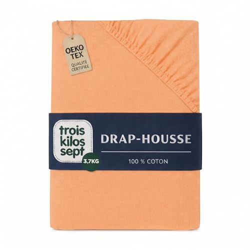 trois-kilos-sept-drap-housse-b-b-jersey-extensible-abricot-60x120-cm-100-coton-o image 8