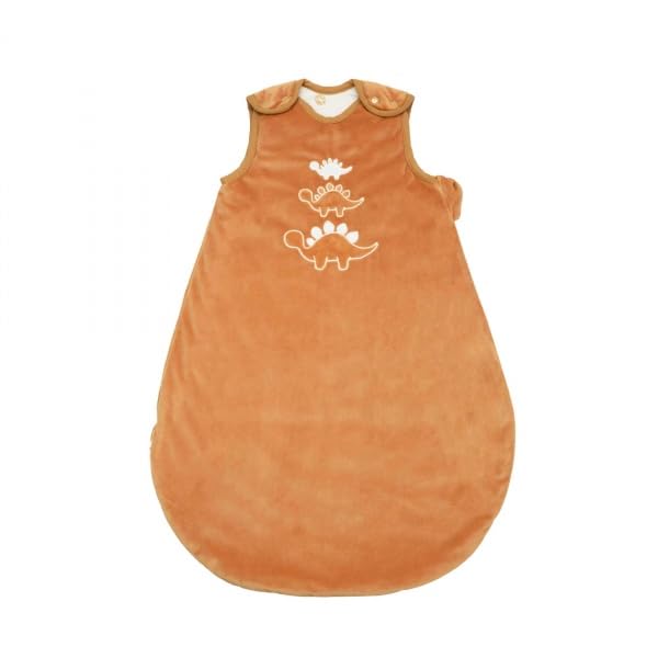 trois-kilos-sept-gigoteuse-naissance-velours-camel-broderies-dinosaures-tog-2-5- image 1