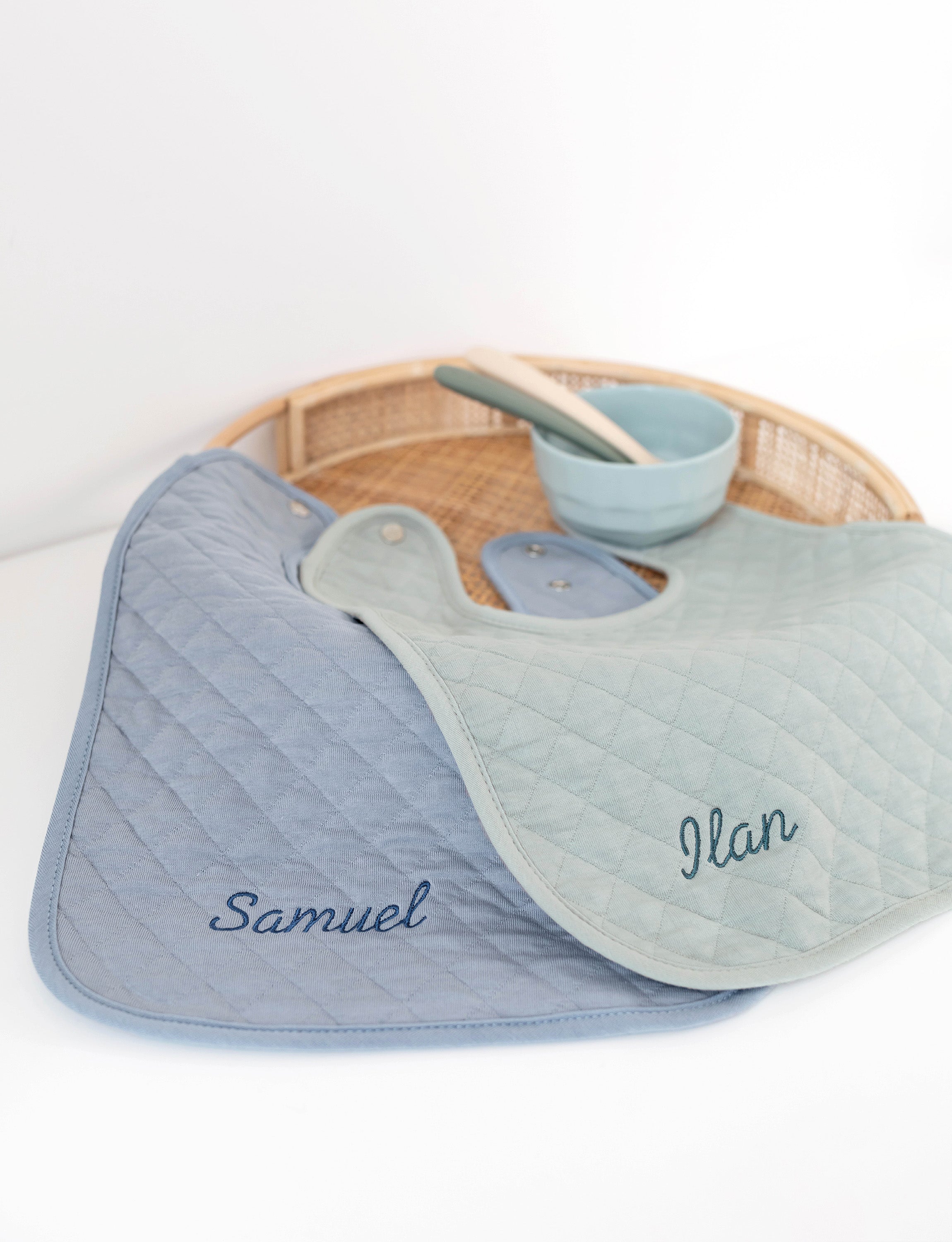 bemini-bavoir-waterproof-stone-bavoir-imperm-able-jersey-de-coton-avec-pression- image 3