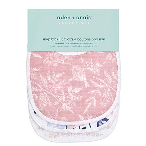 aden-anais-essentials-pack-de-3-bavoirs-boutons-pression-mousseline-100-coton-23 image 5