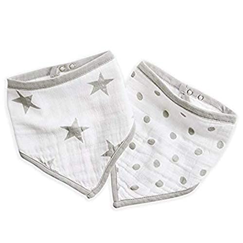 aden-anais-essentials-bavoirs-bandana-b-b-mousseline-100-coton-3-paisseurs-ajust image 5