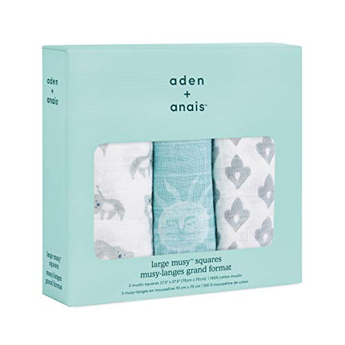 aden-anais-lot-de-3-musy-langes-70x70-cm-mousseline-100-coton-imprim-now-zen image 7