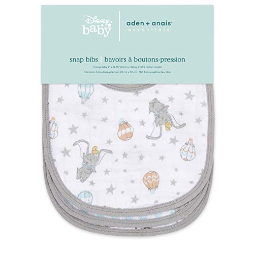 aden-anais-essentials-pack-de-3-bavoirs-boutons-pression-b-b-en-mousseline-100-c-2 image 6