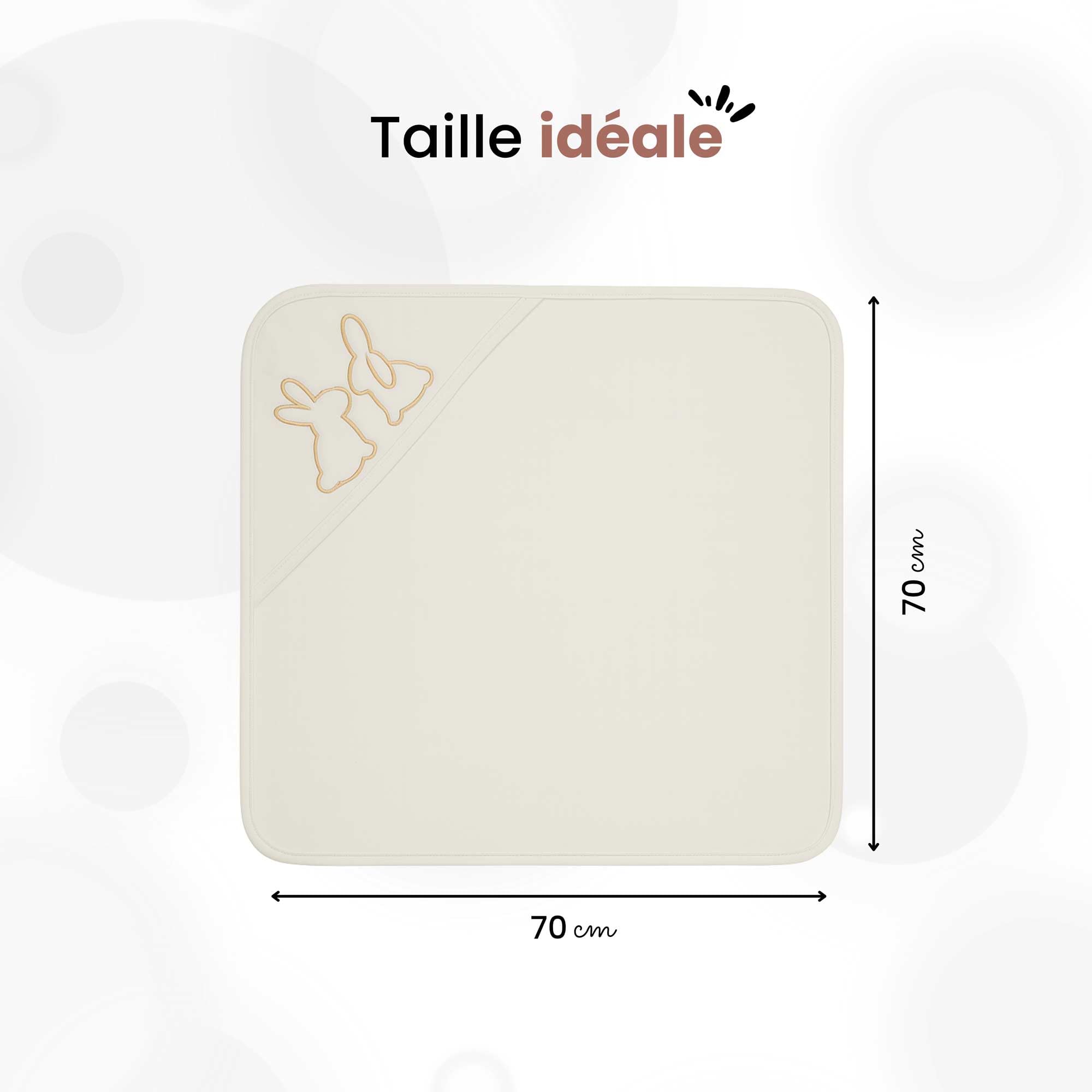 trois-kilos-sept-lot-de-2-capes-de-bain-b-b-avec-capuche-lapin-70x70-cm-ponge-do image 5