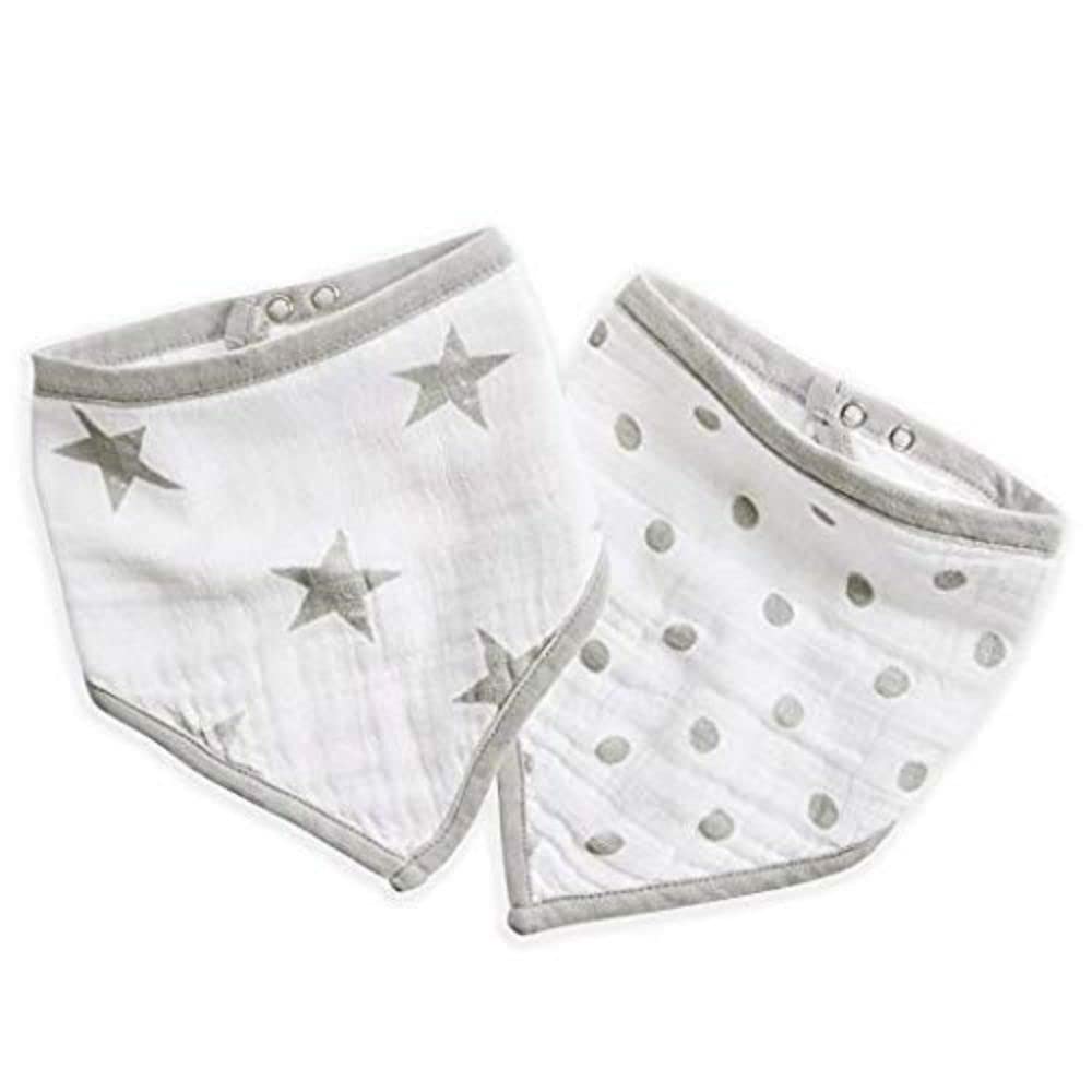 aden-anais-essentials-bavoirs-bandana-b-b-mousseline-100-coton-3-paisseurs-ajust image 1