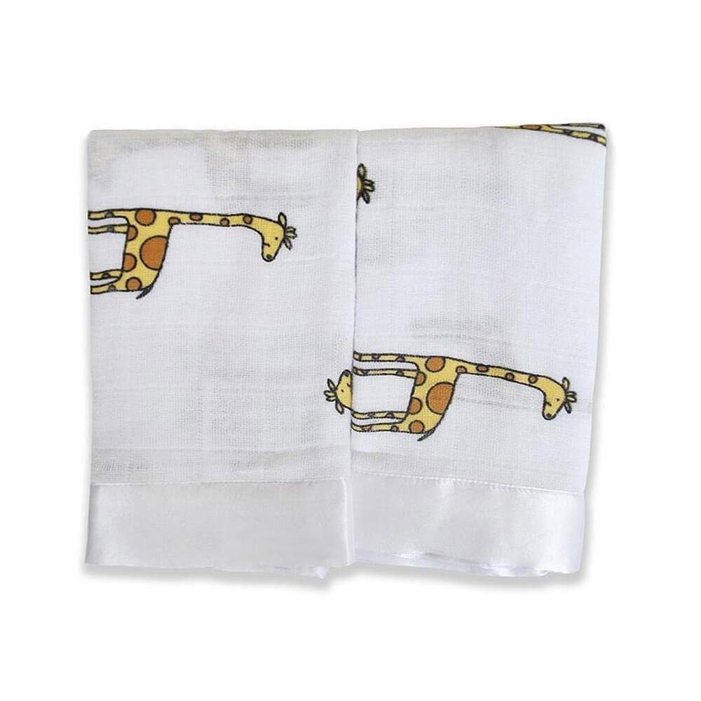 aden-anais-doudou-lange-issie-jungle-jam-mousseline-100-coton-bord-satin-lot-de- image 1