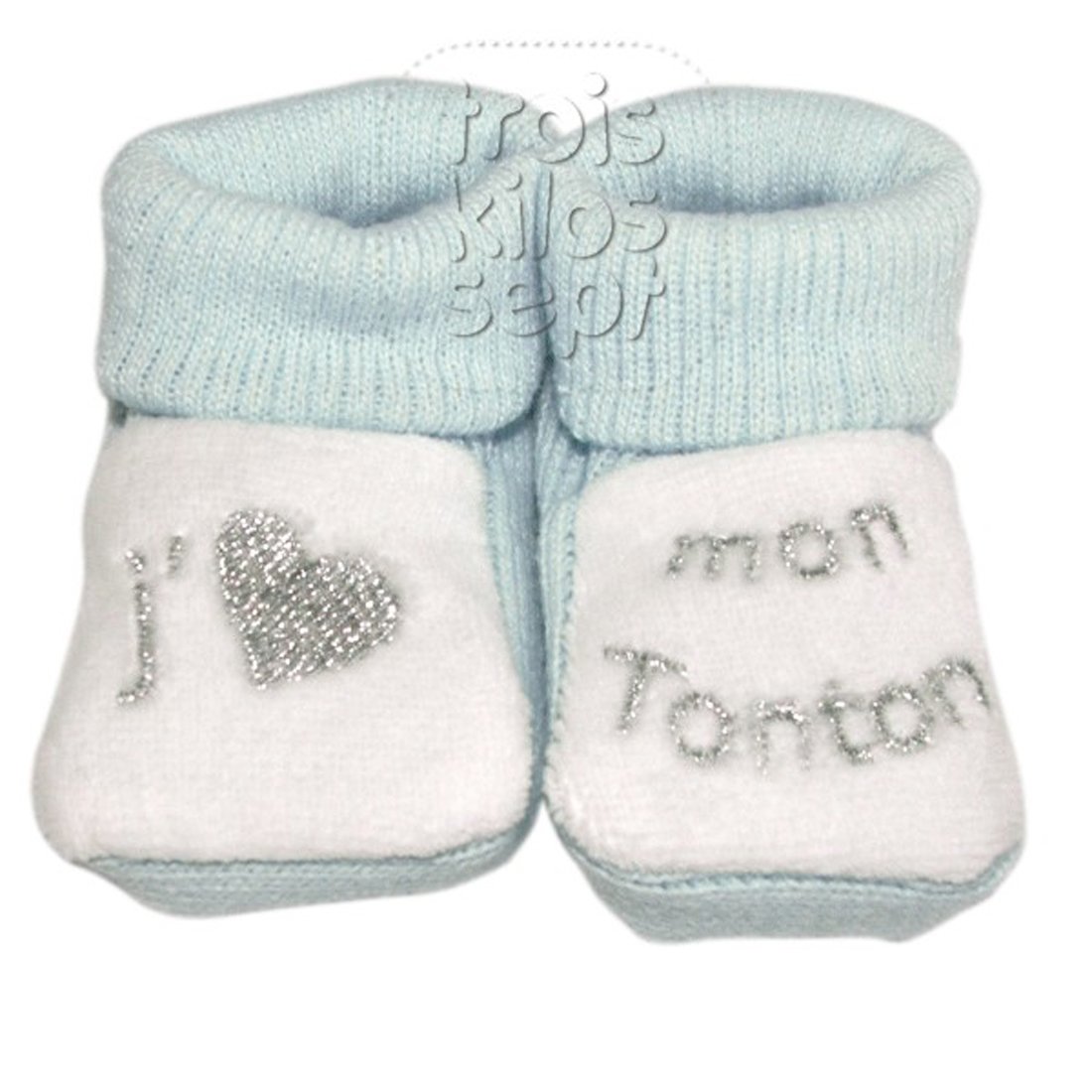 trois-kilos-sept-chaussons-b-b-naissance-j-aime-mon-tonton-j-aime-ma-tata-lot-de image 2