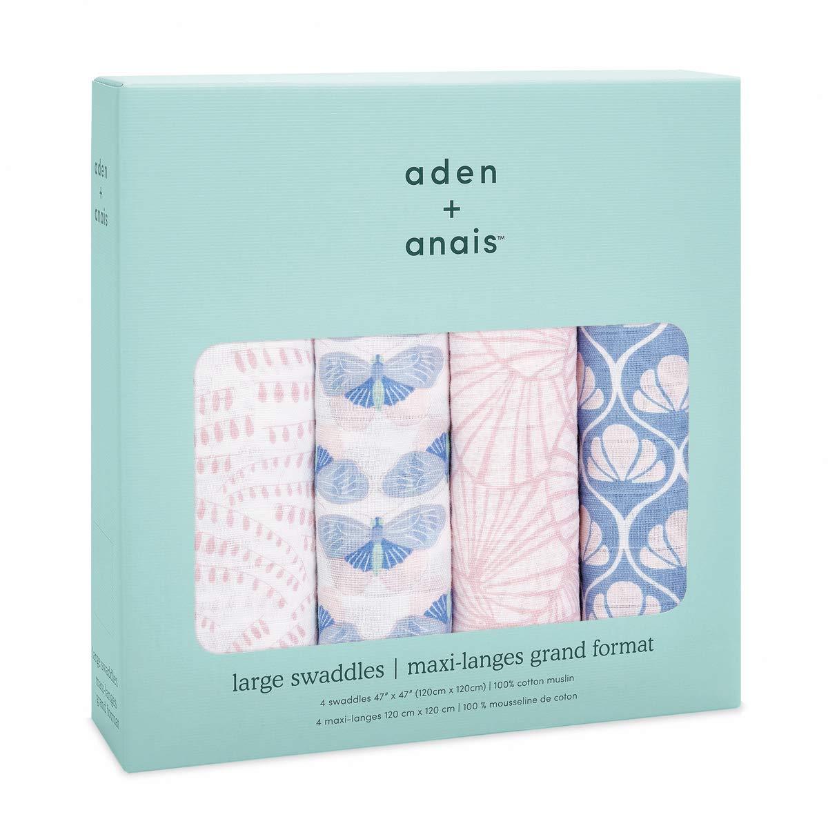 aden-anais-pack-de-4-maxi-langes-grand-format-mousseline-100-coton-deco-120x120- image 4
