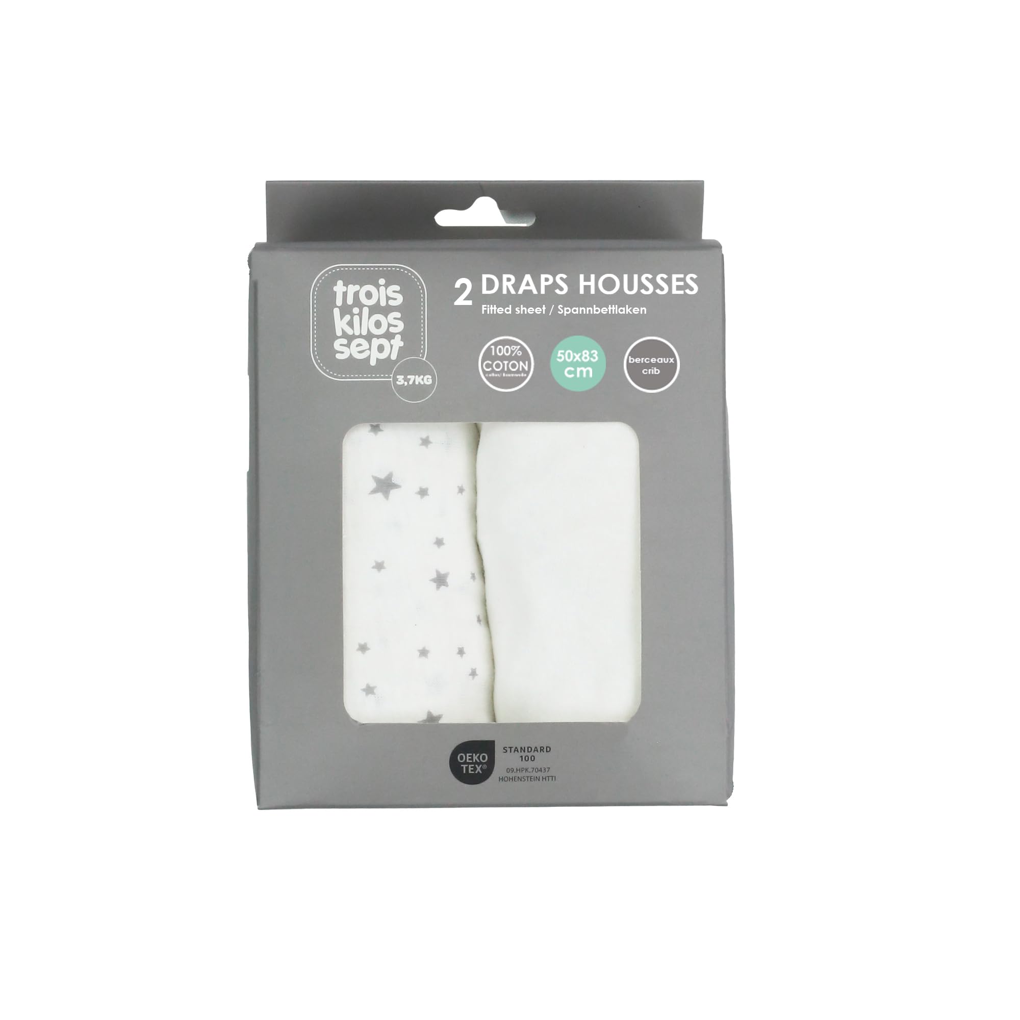 trois-kilos-sept-drap-housse-b-b-lot-toiles-blanc-100-coton-130g-oeko-tex-2-drap image 2