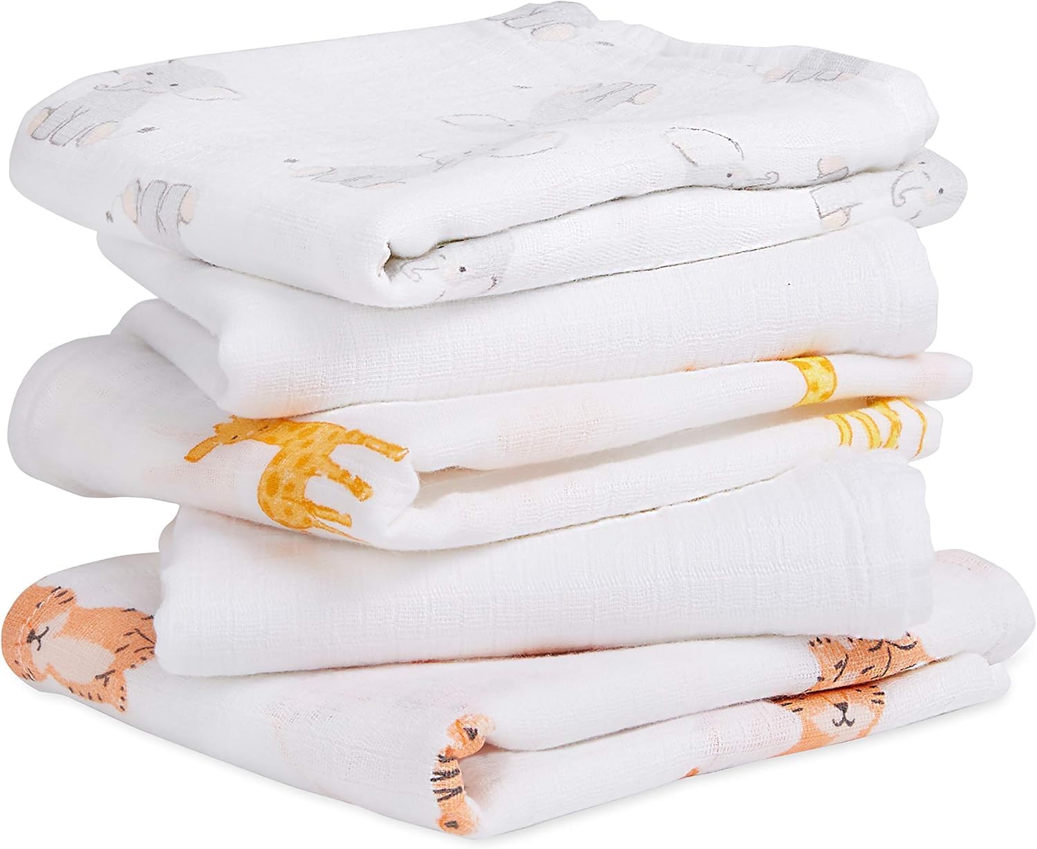 aden-anais-essentials-musy-langes-b-b-lot-de-5-mousseline-100-coton-pr-lav-e-mul image 1