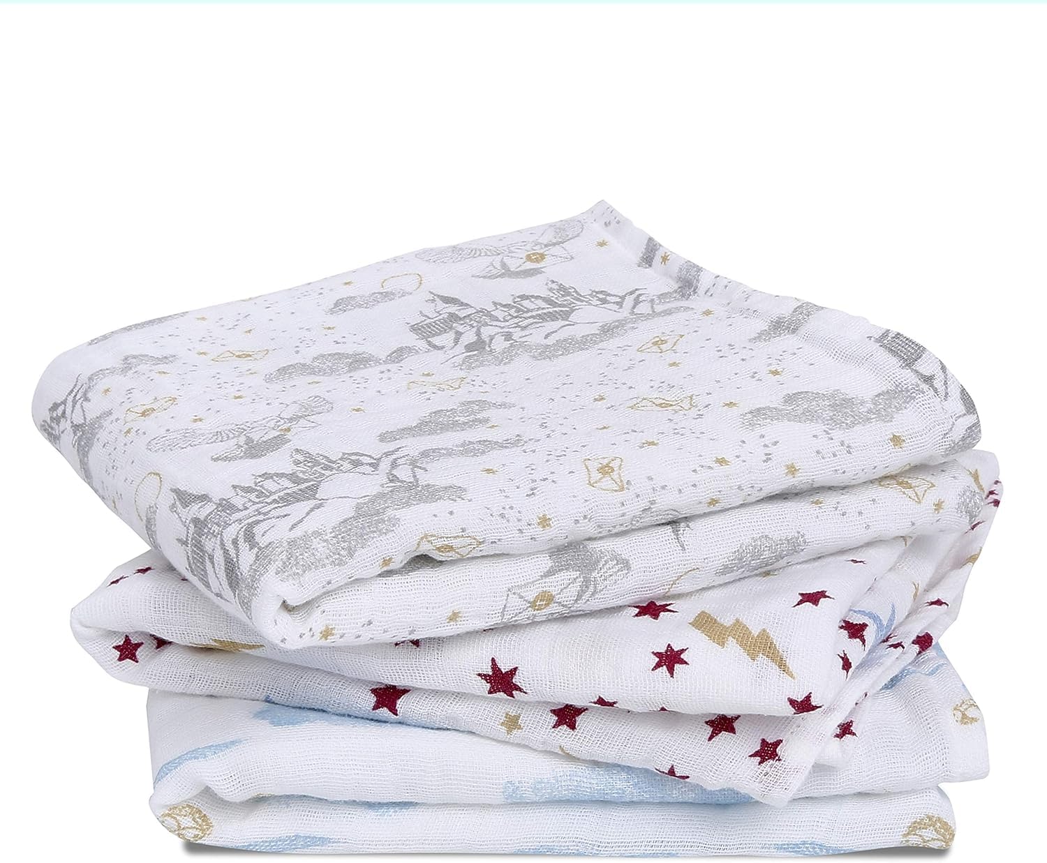 aden-anais-musy-langes-b-b-lot-de-3-mousseline-100-coton-pr-lav-e-absorbants-et- image 4