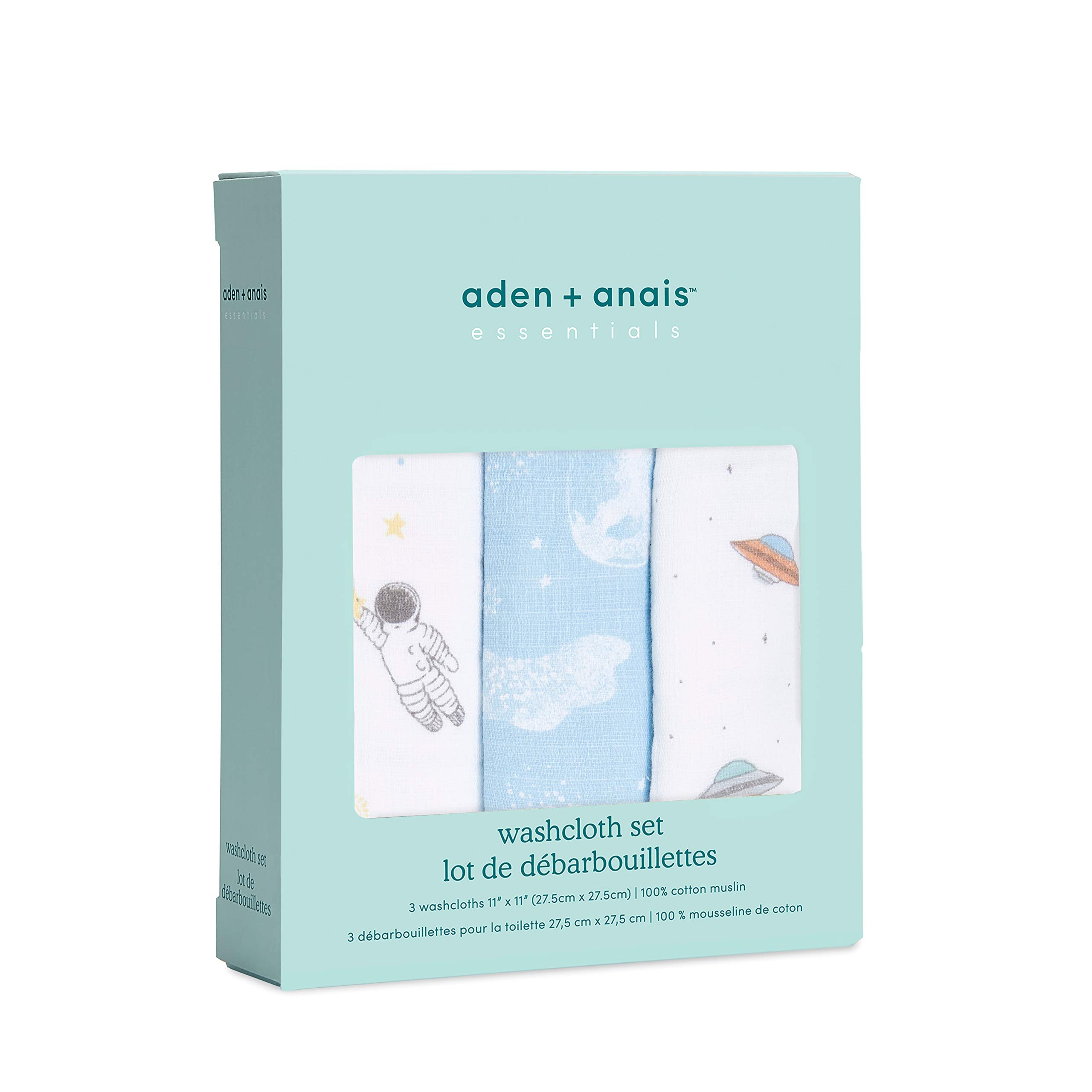 aden-anais-essentials-d-barbouillettes-b-b-mousseline-100-coton-avec-boucle-de-s image 2