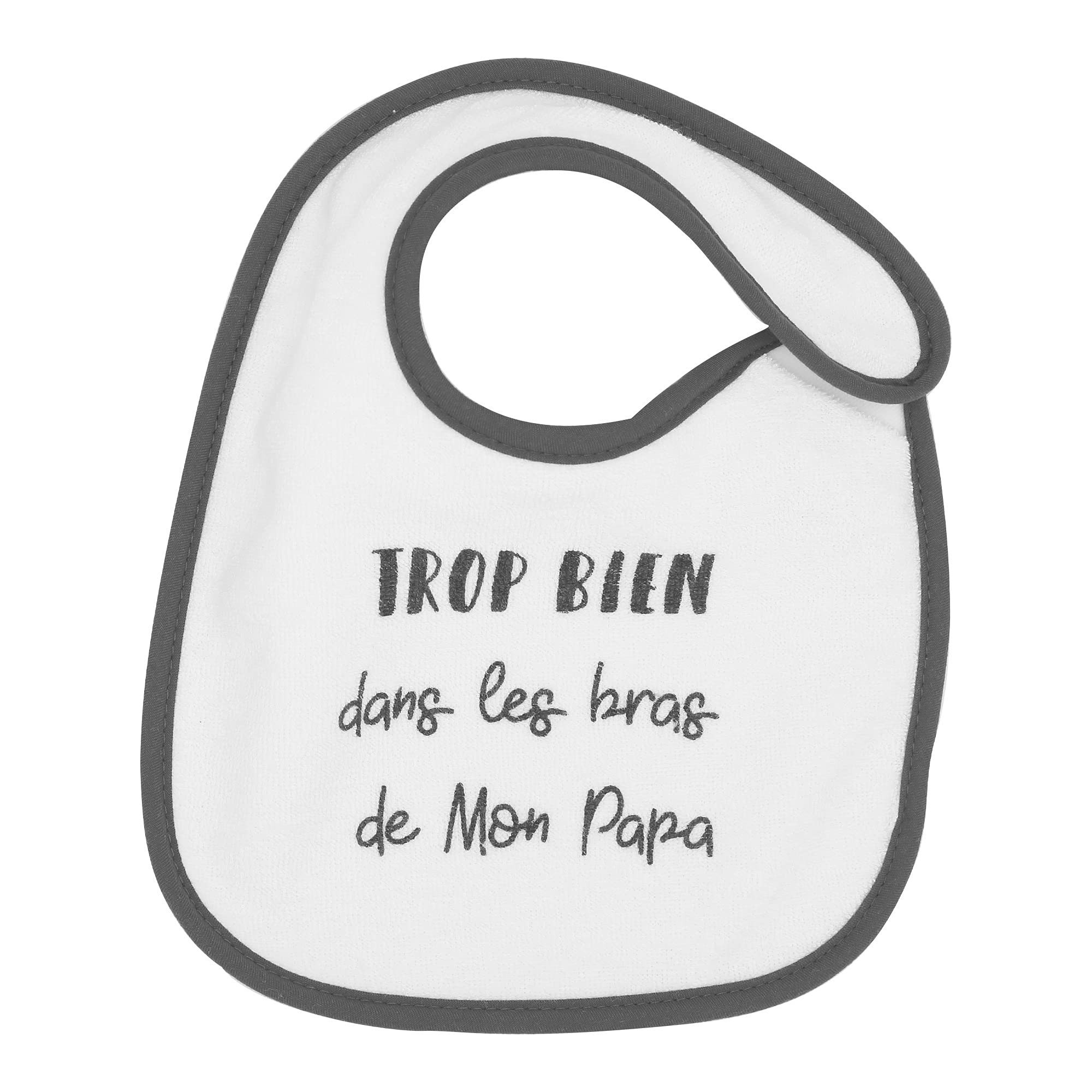 trois-kilos-sept-lot-de-7-bavoirs-naissance-imperm-ables-motifs-b-b-heureux-gris image 3