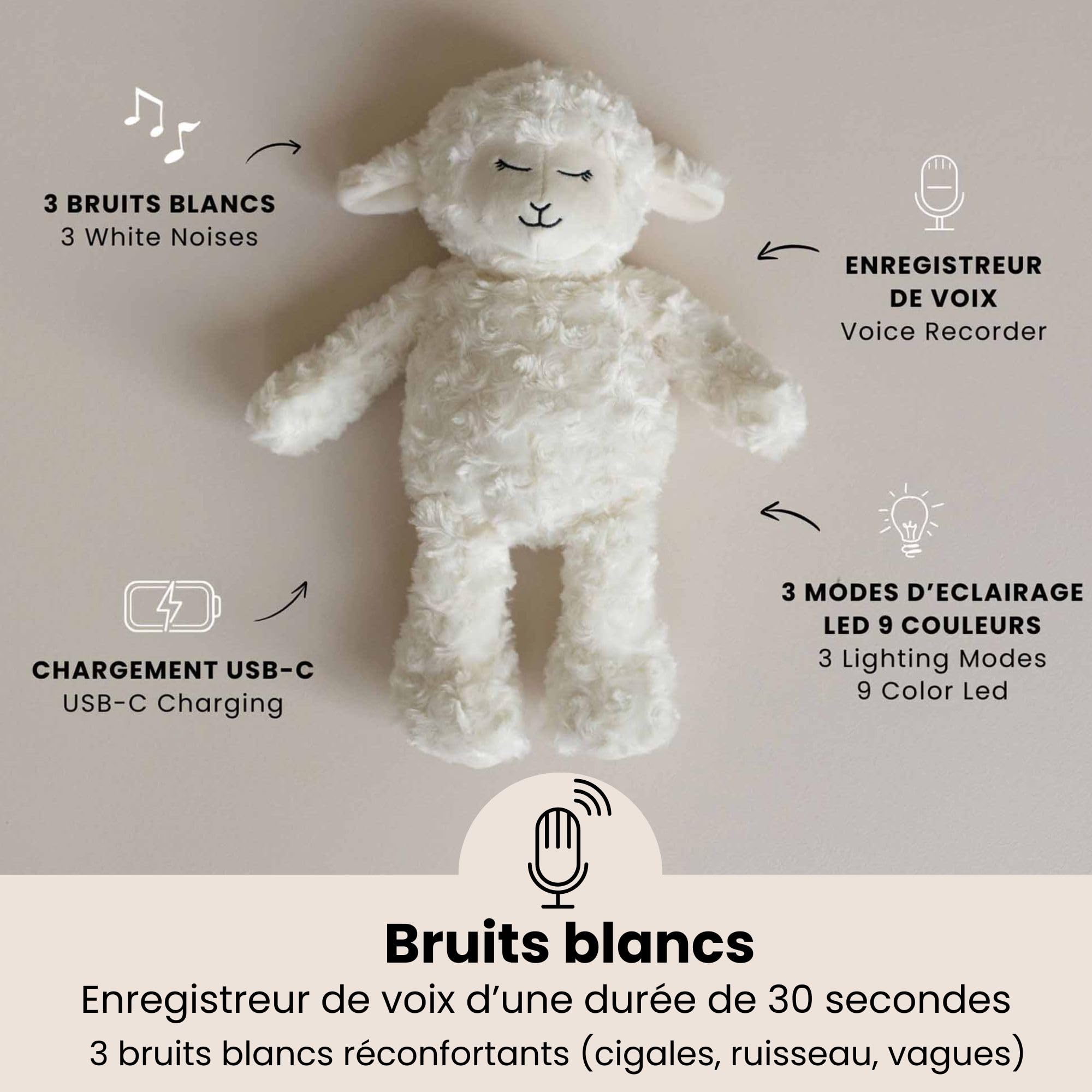 trois-kilos-sept-wooly-veilleuse-b-b-bruits-blancs-en-peluche-mouton-led-tactile image 3