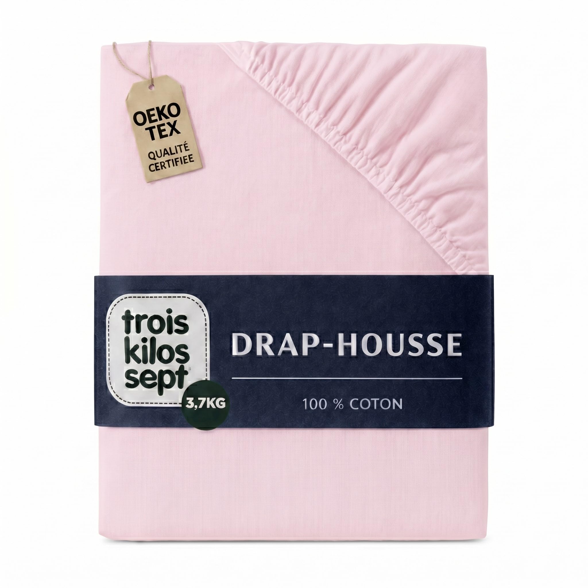 trois-kilos-sept-drap-housse-b-b-rose-poudr-100-coton-jersey-extensible-oeko-tex image 1
