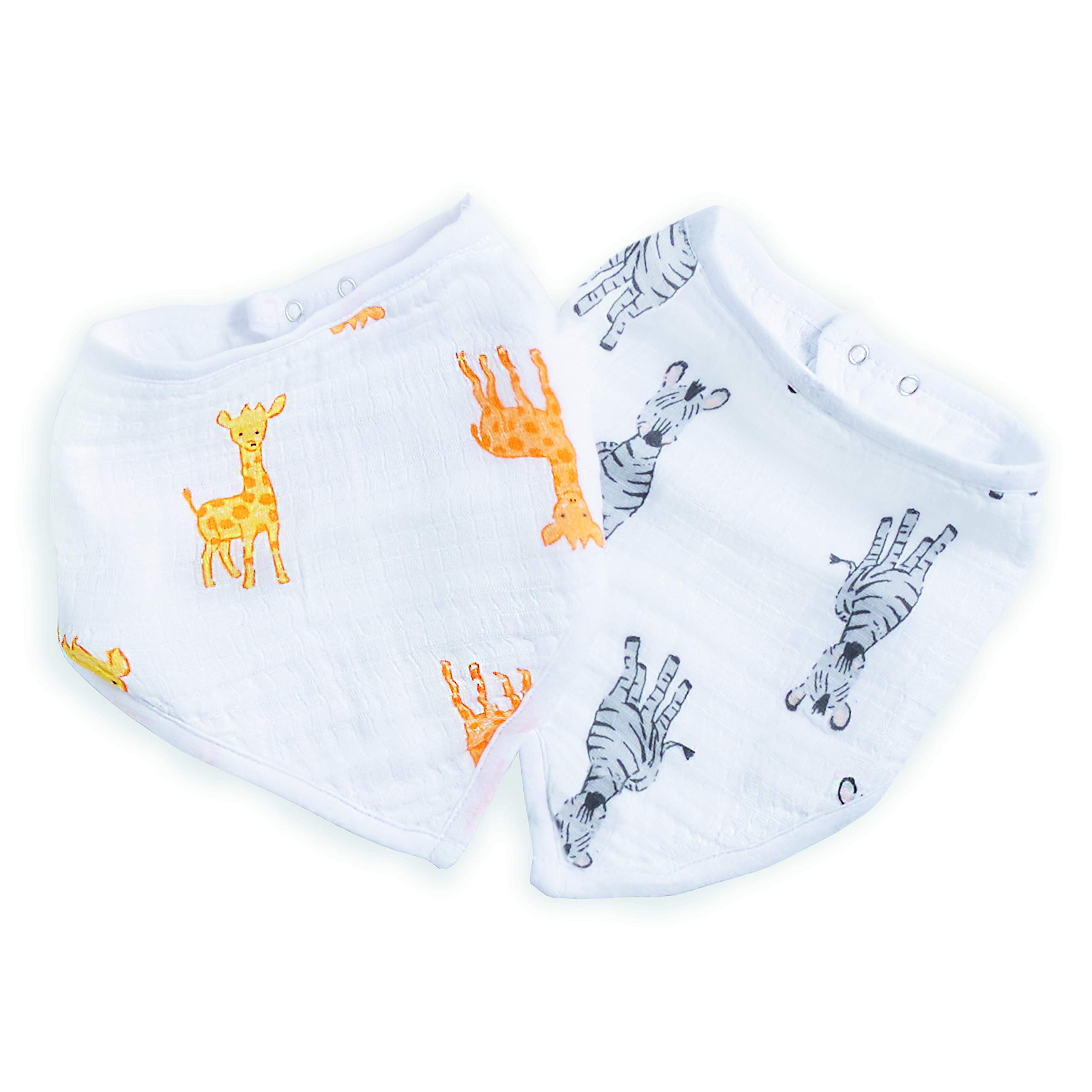 aden-anais-bavoir-bandana-essentials-mousseline-100-coton-ajustable-par-pression image 1