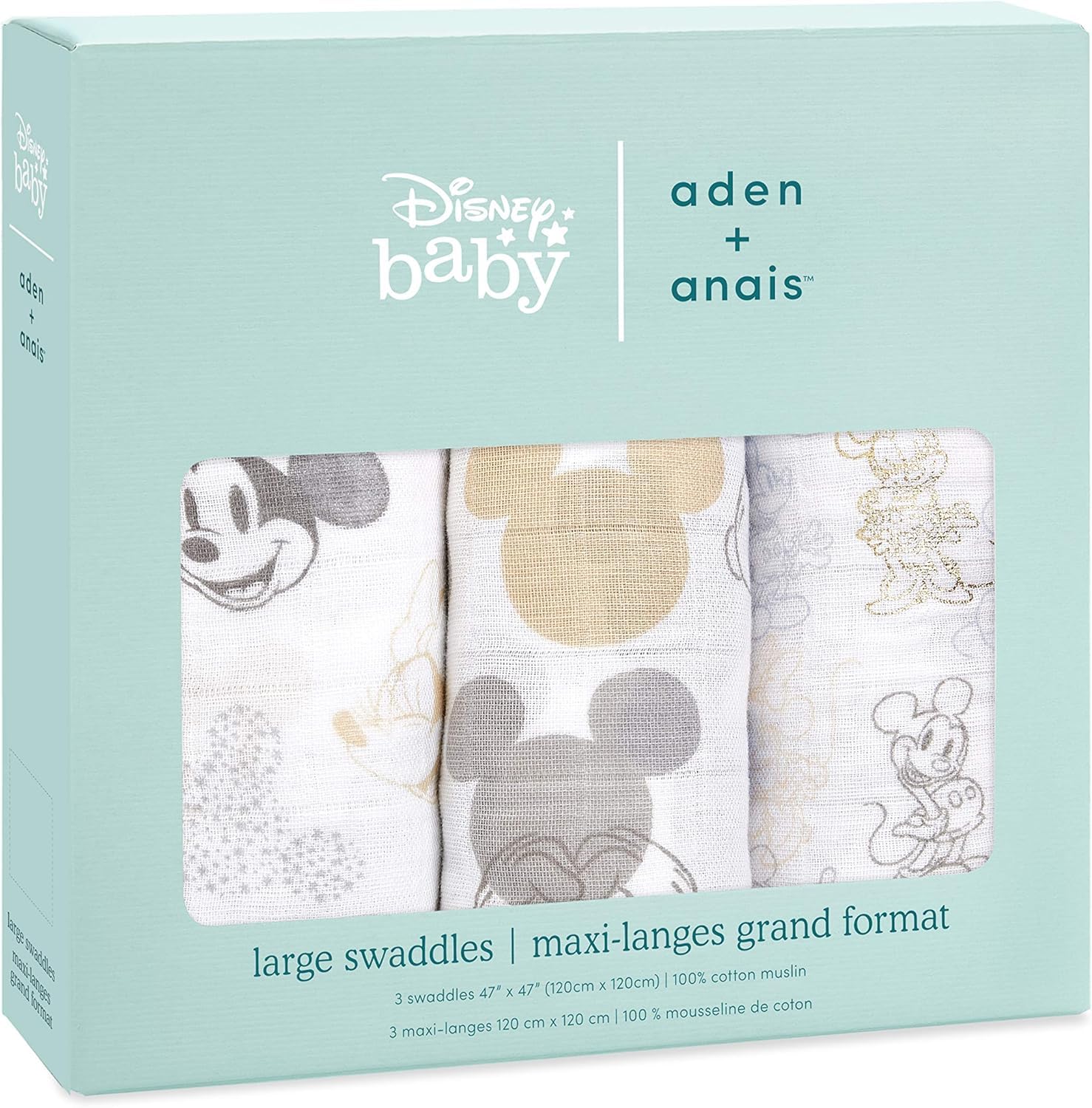 aden-anais-lot-de-3-maxi-langes-grand-format-120x120-cm-mousseline-de-coton-m-ta image 3