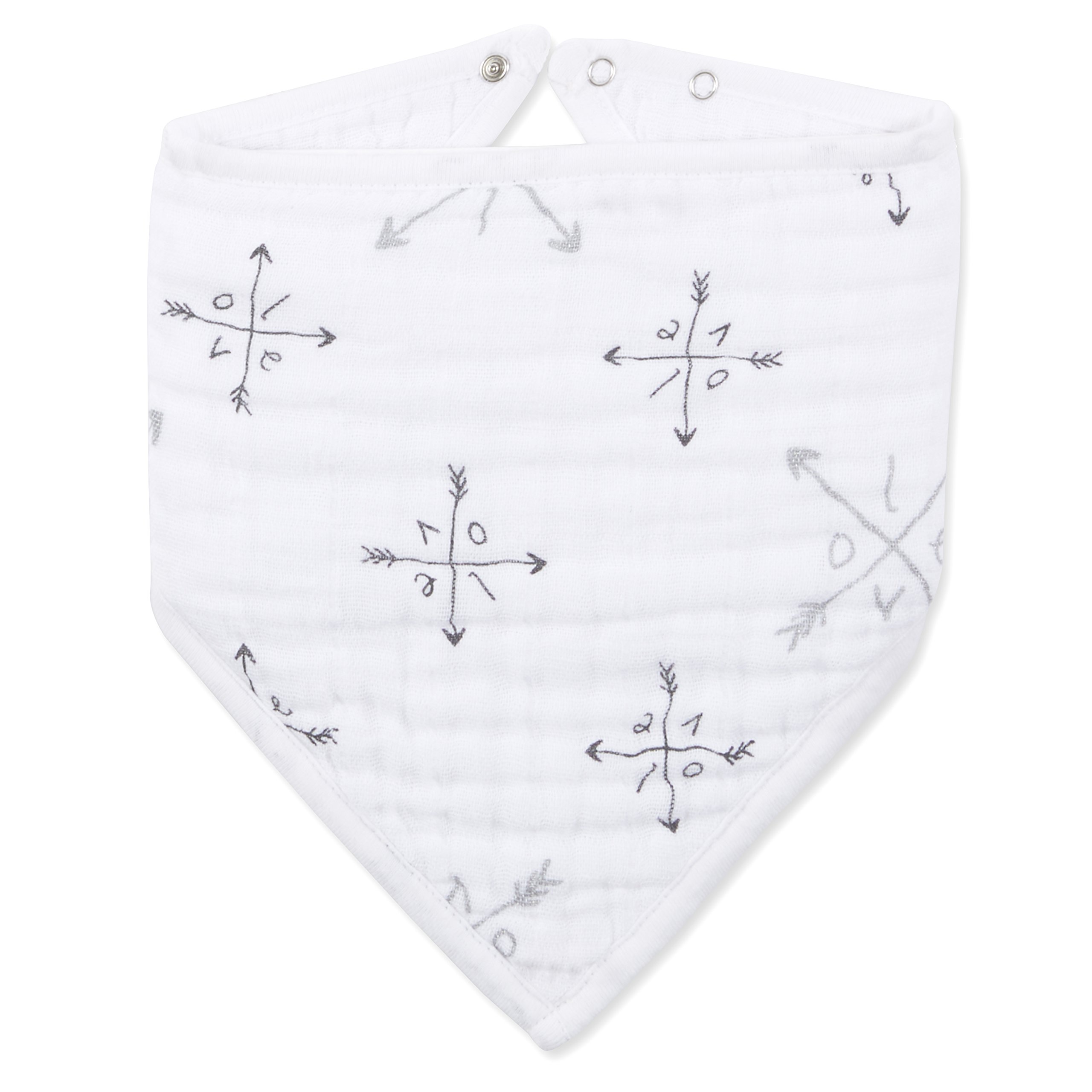 aden-anais-bavoir-bandana-b-b-en-mousseline-100-coton-boutons-r-glables-0-36-moi image 4