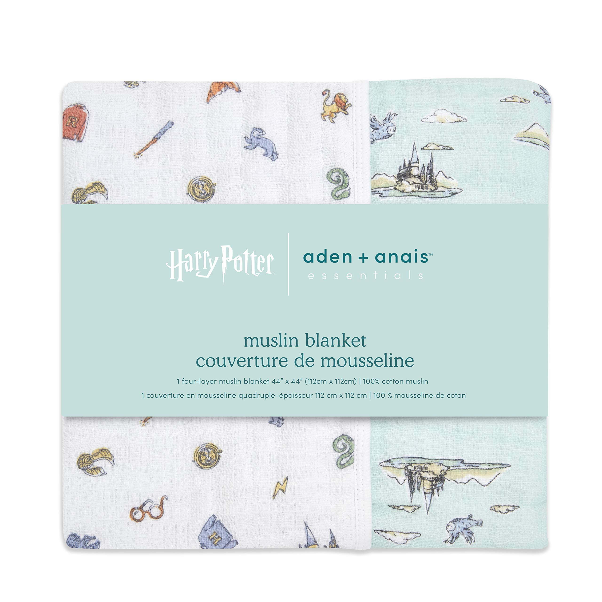 aden-anais-essentials-couverture-b-b-harry-potter-en-mousseline-100-coton-4-pais image 2