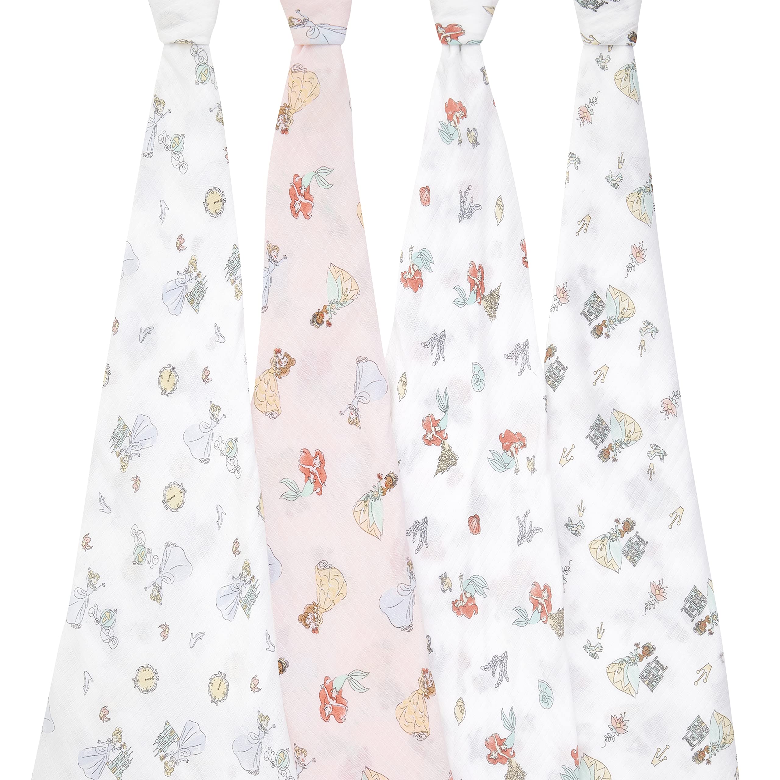 aden-anais-essentials-lot-de-4-maxi-langes-b-b-en-mousseline-100-coton-112-x-112 image 2