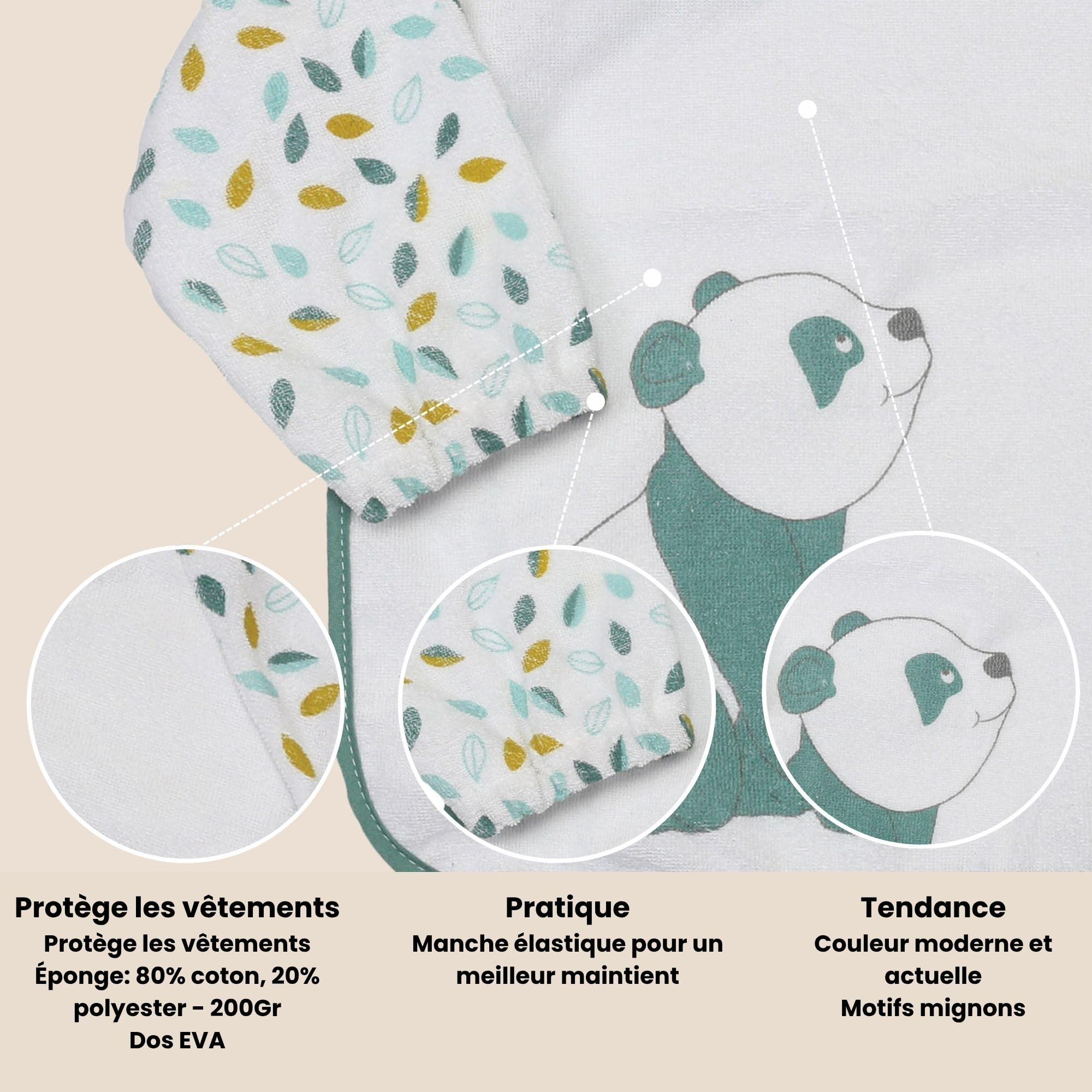 trois-kilos-sept-bavoir-manches-longues-b-b-imperm-able-repas-protection-totale- image 2